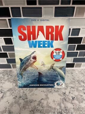 Discovery Shark Week DVD Box Set - Blue & Red Artwork NWT